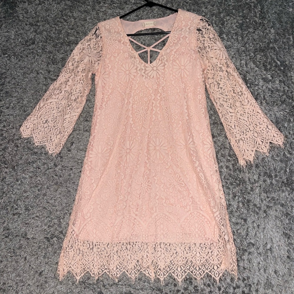 Pink lace mini